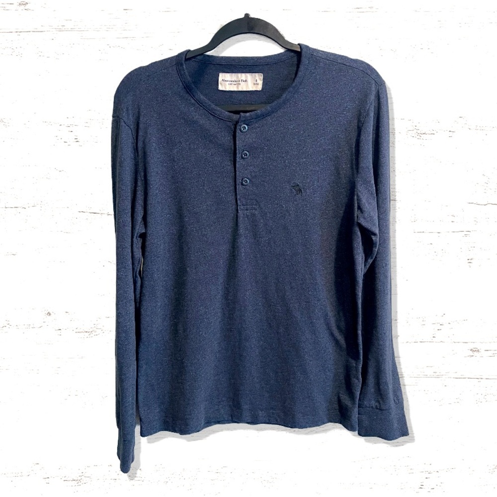 Abercrombie and Fitch Long Sleeve Soft T Shirt Blue Men’s Size Small
